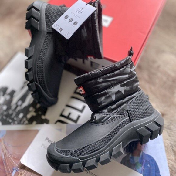 Hunter Intrepid Insulated Camo Short Snow Boots - Picture 8 of 13
